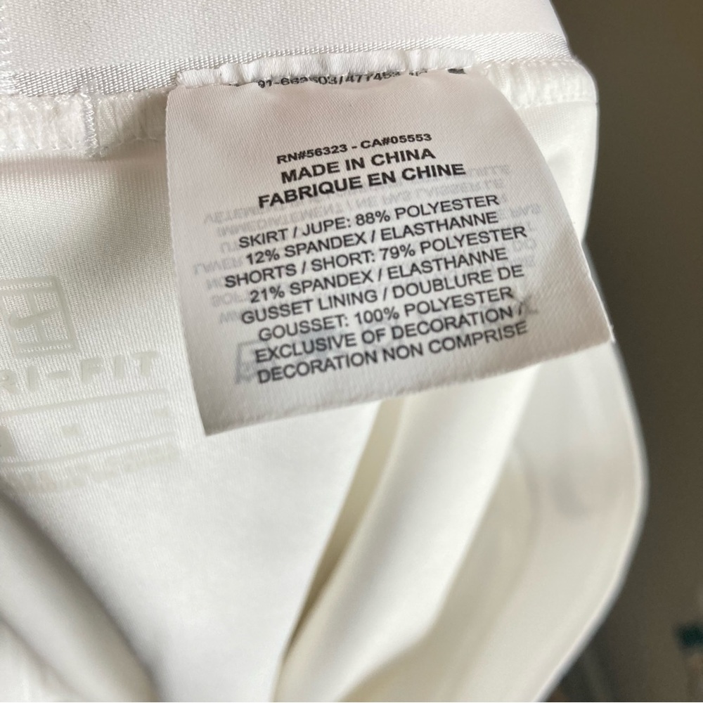 Medium Rare Nike Victory Pleated White Mini Skirt - Picture 5 of 15